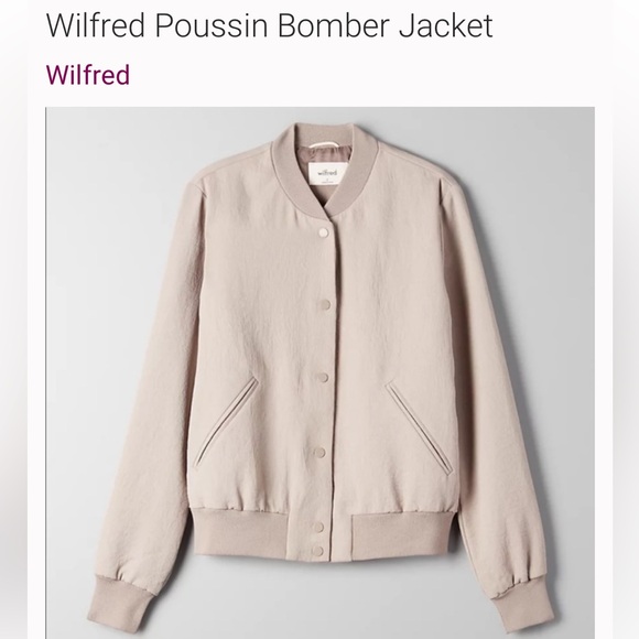 Aritzia Wilfred Poussin bomber jacket XS - great condition! - Picture 1 of 11